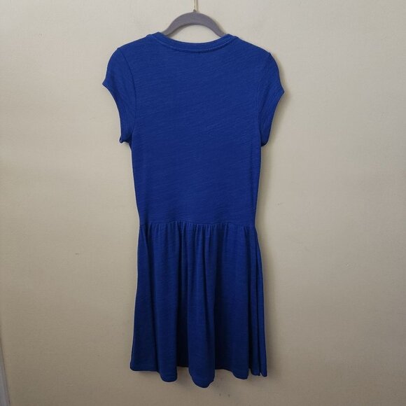 Aritzia Wilfred Free Cobalt Blue Jersey Dress Size M - Picture 3 of 6